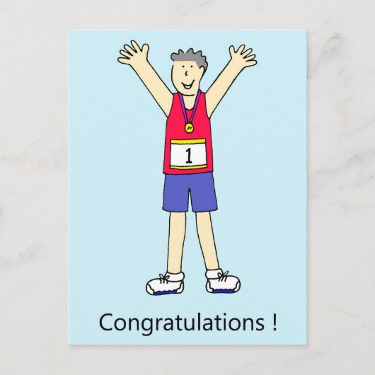 Carte Postale Félicitations pour Lui. (Devant)