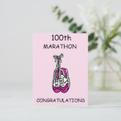 Carte Postale Félicitations pour son 100e Marathon (Debout devant)