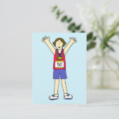Carte Postale Félicitations pour son 50e marathon (Debout devant)