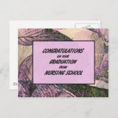 Carte Postale Félicitations Pour Votre Diplôme De Nursing Sc (Devant / Derrière)
