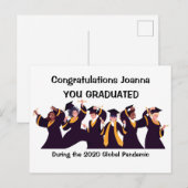 Carte Postale Félicitations pour votre Graduation 2020 (Devant / Derrière)
