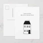 Carte Postale Félicitations pour votre nouvelle maison Illustrat (Devant / Derrière)