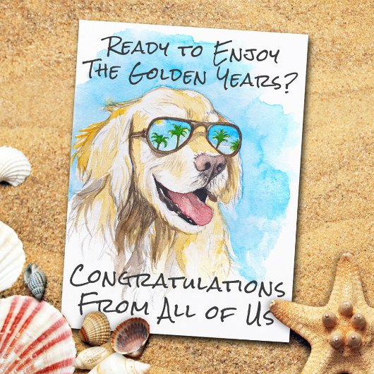 Carte Postale Félicitations pour votre retraite de la part de