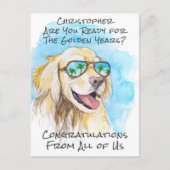 Carte Postale Félicitations pour votre retraite drôle de la part (Devant)