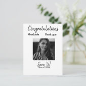 Carte Postale Félicitations promotion de nom de l'année école un (Debout devant)