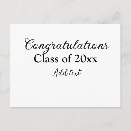 Carte Postale Félicitations simples pour la remise des diplômes (Devant)