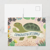 Carte Postale Félicitations Tortue du désert (Devant / Derrière)