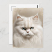Carte Postale Féline de chat persan Élégant (Devant / Derrière)