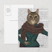 Carte Postale Feline Fashionista (Devant / Derrière)