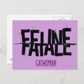 Carte Postale Feline Fatale (Devant / Derrière)