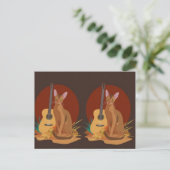 Carte Postale Feline Folk Music Postcard (Debout devant)