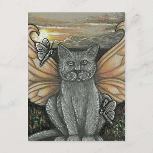 Carte postale Feline Sunset (Devant)