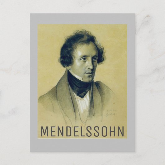 Carte Postale Felix Mendelssohn (1834) (Devant)
