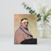 Carte Postale Felix Vallotton - Autoportrait avec robe (Debout devant)