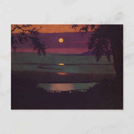 Carte Postale Felix Vallotton - coucher du soleil (Devant)