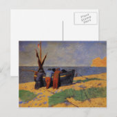 Carte Postale Felix Vallotton - Le quatorzième juillet à Etretat (Devant / Derrière)