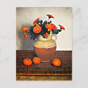 Carte Postale Felix Vallotton, Marigolds et Tangerines