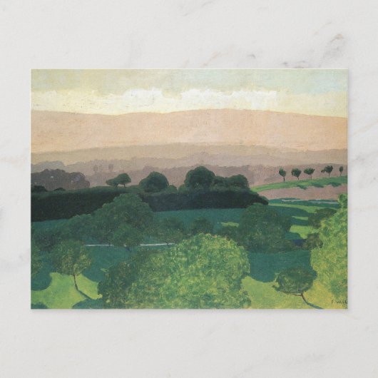 Carte Postale Felix Vallotton - Paysage à Romanel (Devant)