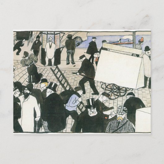 Carte Postale Felix Vallotton - Scène de rue (Devant)