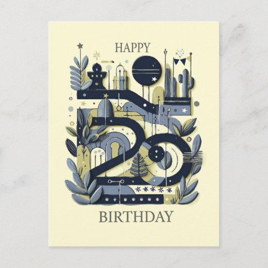 Carte Postale  ¡Feliz 20 cumpleaños! (Devant)