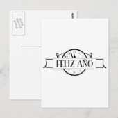 Carte Postale Feliz Ano (Devant / Derrière)