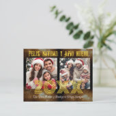 Carte Postale Feliz Año Nuevo Modern Calligraphy Script Photo (Debout devant)