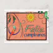 Carte Postale Feliz Cumpleanos (Devant)