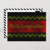 Carte Postale feliz cumpleaños arriba (Devant / Derrière)