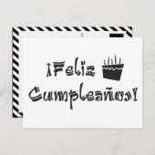 Carte Postale feliz cumpleanos arriba cake (Devant / Derrière)