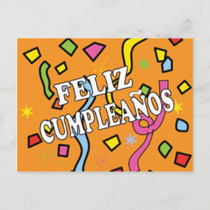 Carte Postale Feliz Cumpleaños Joyeux anniversaire
