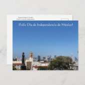 Carte Postale ¡Feliz Día de Independencia de México ! (Devant / Derrière)