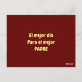 Carte postale feliz día del padre (Dos)