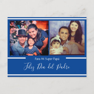 Carte Postale Feliz día del Padre Super Papá espagnol