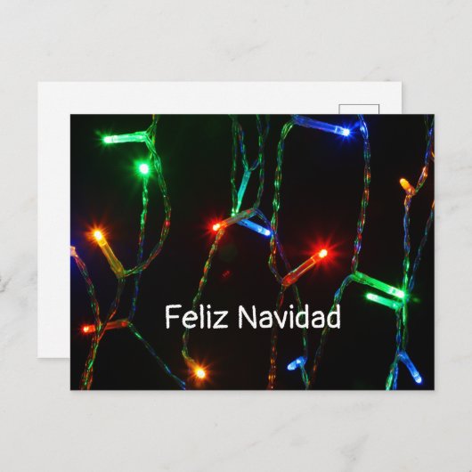 Carte Postale Feliz Navidad (Devant / Derrière)