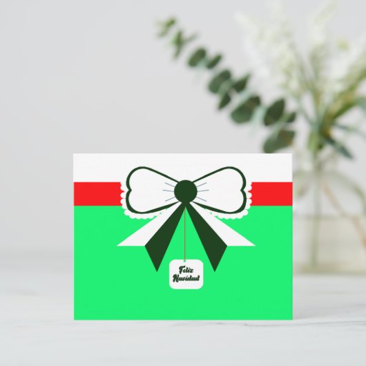 Carte postale Feliz Navidad (Debout devant)