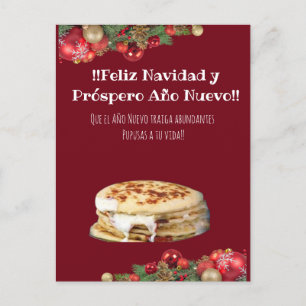 Carte Postale Feliz Navidad Noël à el Comelón de Pupusas