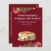 Carte Postale Feliz Navidad Noël à el Comelón de Pupusas (Devant / Derrière)