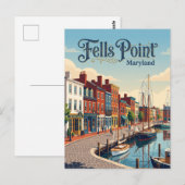 Carte Postale Fells Point Maryland (Devant / Derrière)