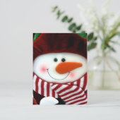 Carte postale Felt Snowman Holiday (Debout devant)