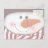 Carte postale Felt Snowman Holiday (Dos)