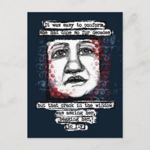 Carte postale Fêlure dans la fenêtre