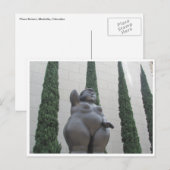 Carte Postale femelle botero (Devant / Derrière)