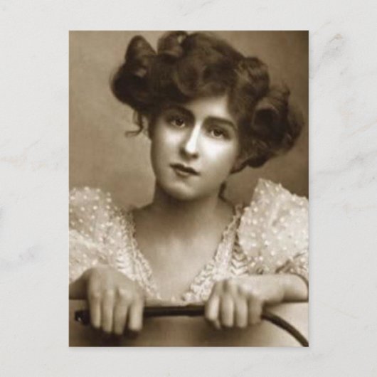 Carte postale féminine vintage (Devant)