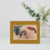 Carte postale féminine vintage (Debout devant)