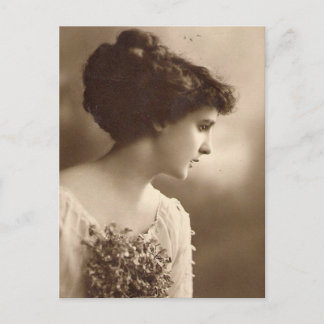 Carte postale féminine vintage