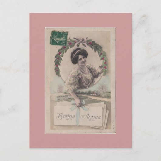 Carte postale féminine vintage (Devant)