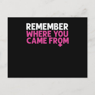 Carte Postale Feminisme féministe Activiste pour l'égalité des s