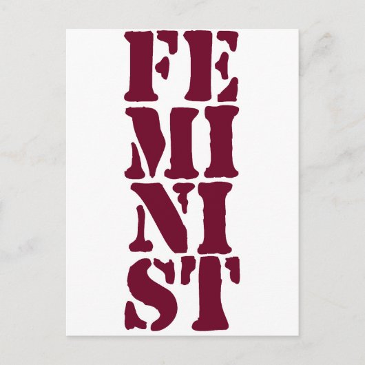 Carte Postale Féministe ! (Devant)