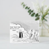 Carte postale féministe de bande dessinée (Debout devant)