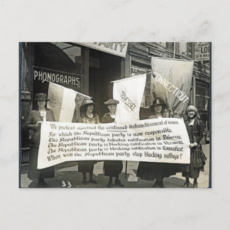 Carte Postale Féministes en protestation contre les Républicains